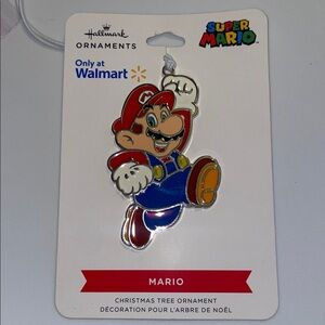 Hallmark NINTENDO SUPER MARIO 2023 Flat Metal Enameled Christmas Ornament NEW